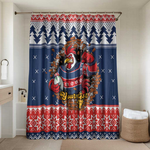 Roosters Xmas Glory Personalised Bathroom Set Christmas Rugby League Spirit - Aussie Hoodie
