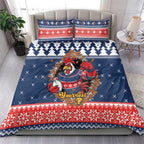 Roosters Xmas Glory Personalised Bedding Set Christmas Rugby League Spirit - Aussie Hoodie