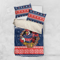 Roosters Xmas Glory Personalised Bedding Set Christmas Rugby League Spirit - Aussie Hoodie