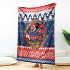 Roosters Xmas Glory Personalised Blanket Christmas Rugby League Spirit - Aussie Hoodie