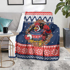 Roosters Xmas Glory Personalised Blanket Christmas Rugby League Spirit - Aussie Hoodie