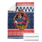Roosters Xmas Glory Personalised Blanket Christmas Rugby League Spirit - Aussie Hoodie