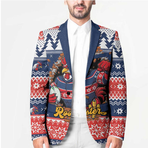 Roosters Xmas Glory Personalised Blazer Christmas Rugby League Spirit - Aussie Hoodie
