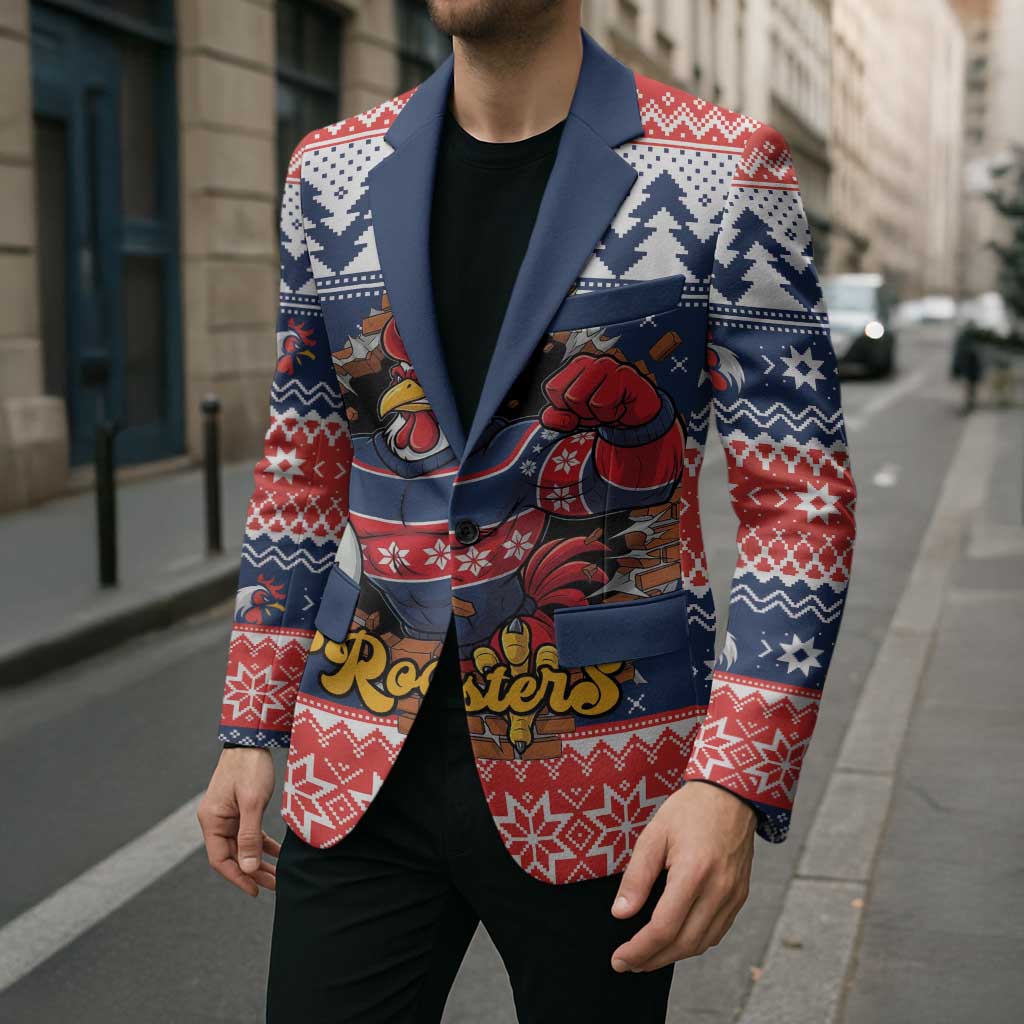 Roosters Xmas Glory Personalised Blazer Christmas Rugby League Spirit - Aussie Hoodie