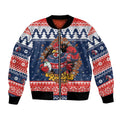 Roosters Xmas Glory Personalised Bomber Jacket Christmas Rugby League Spirit - Aussie Hoodie