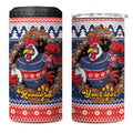 Roosters Xmas Glory Personalised 4 in 1 Can Cooler Tumbler Christmas Rugby League Spirit - Aussie Hoodie