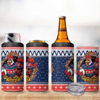 Roosters Xmas Glory Personalised 4 in 1 Can Cooler Tumbler Christmas Rugby League Spirit - Aussie Hoodie