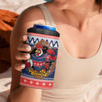 Roosters Xmas Glory Personalised 4 in 1 Can Cooler Tumbler Christmas Rugby League Spirit - Aussie Hoodie