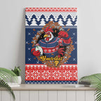 Roosters Xmas Glory Personalised Canvas Wall Art Christmas Rugby League Spirit - Aussie Hoodie