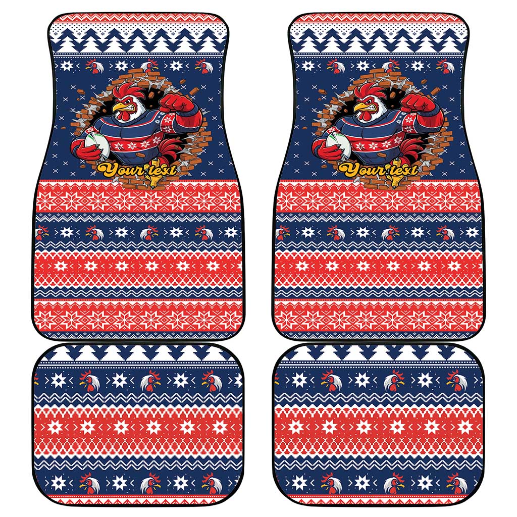 Roosters Xmas Glory Personalised Car Mats Christmas Rugby League Spirit - Aussie Hoodie