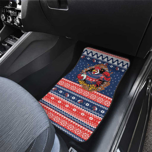 Roosters Xmas Glory Personalised Car Mats Christmas Rugby League Spirit - Aussie Hoodie