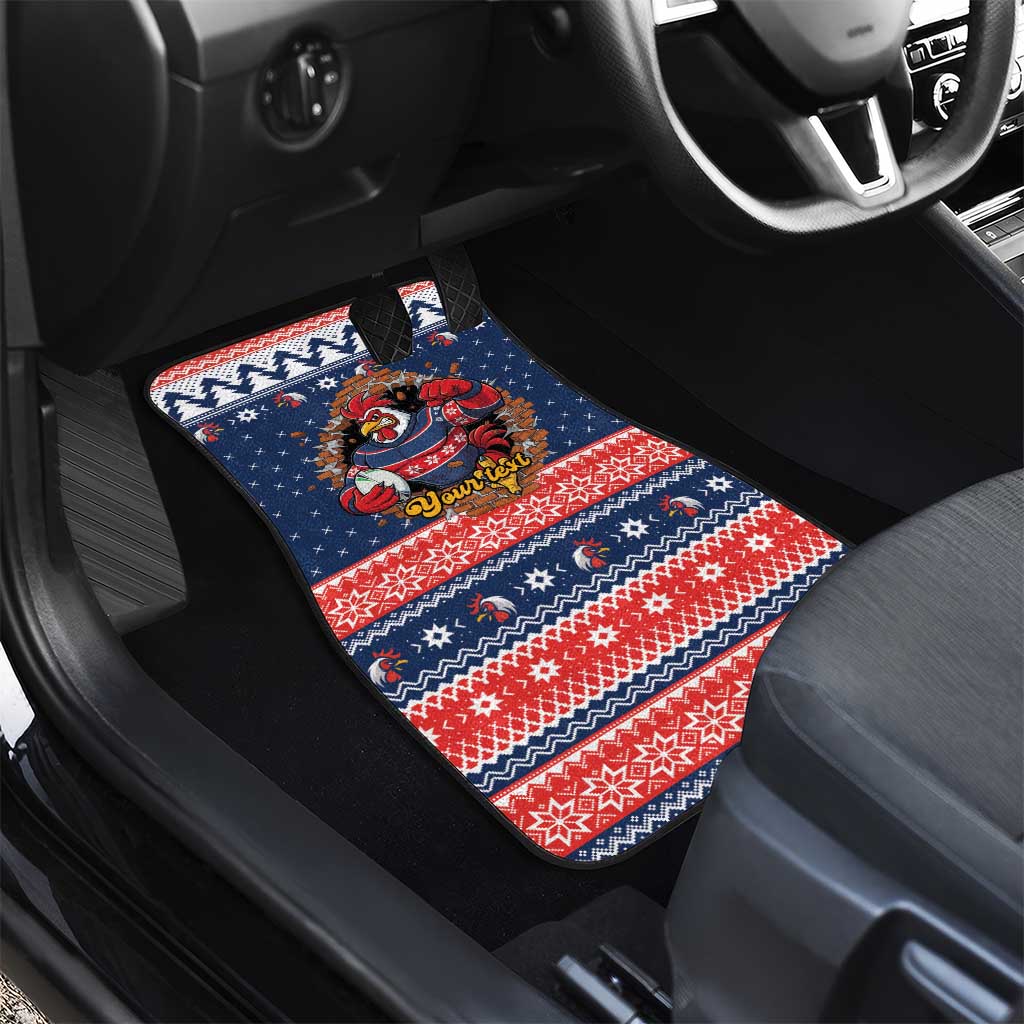 Roosters Xmas Glory Personalised Car Mats Christmas Rugby League Spirit - Aussie Hoodie