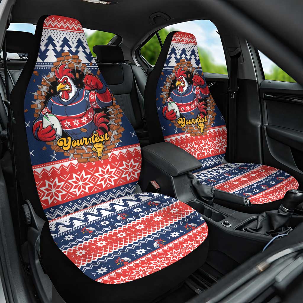 Roosters Xmas Glory Personalised Car Seat Cover Christmas Rugby League Spirit - Aussie Hoodie