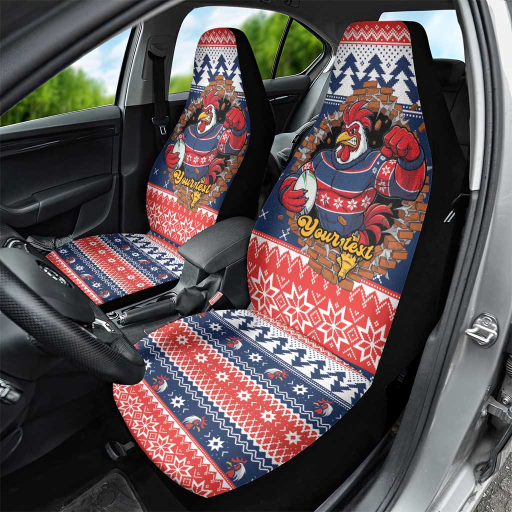Roosters Xmas Glory Personalised Car Seat Cover Christmas Rugby League Spirit - Aussie Hoodie