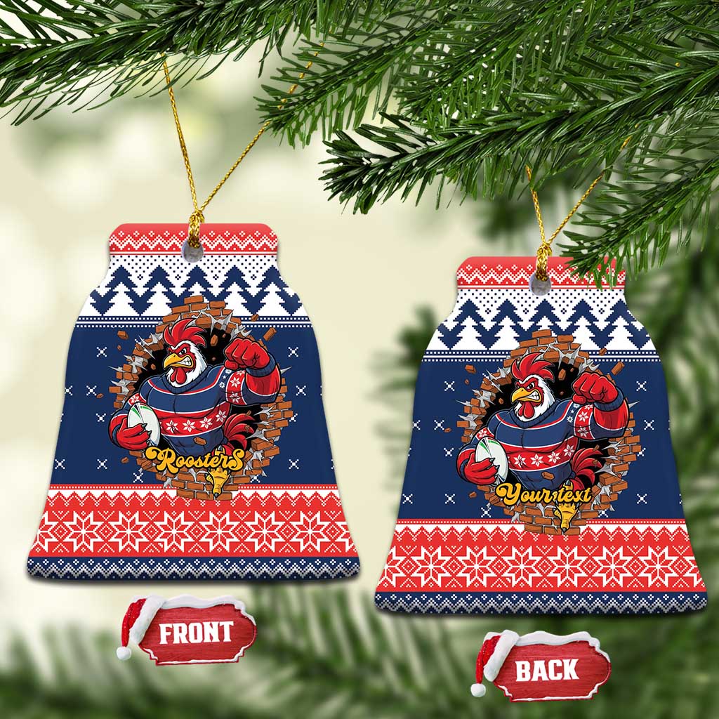 Roosters Xmas Glory Personalised Ceramic Ornament Christmas Rugby League Spirit - Aussie Hoodie