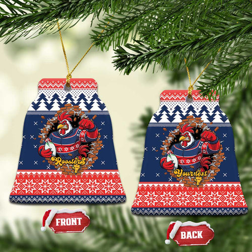 Roosters Xmas Glory Personalised Ceramic Ornament Christmas Rugby League Spirit - Aussie Hoodie