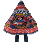 Roosters Xmas Glory Personalised Cloak Christmas Rugby League Spirit - Aussie Hoodie