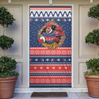 Roosters Xmas Glory Personalised Door Cover Christmas Rugby League Spirit - Aussie Hoodie