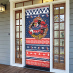 Roosters Xmas Glory Personalised Door Cover Christmas Rugby League Spirit - Aussie Hoodie