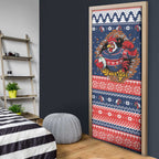 Roosters Xmas Glory Personalised Door Cover Christmas Rugby League Spirit - Aussie Hoodie