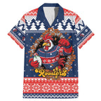 Roosters Xmas Glory Personalised Family Matching Mermaid Dress and Hawaiian Shirt Christmas Rugby League Spirit - Aussie Hoodie