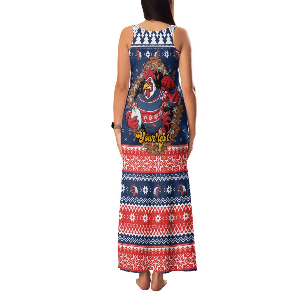 Roosters Xmas Glory Personalised Family Matching Tank Maxi Dress and Hawaiian Shirt Christmas Rugby League Spirit - Aussie Hoodie