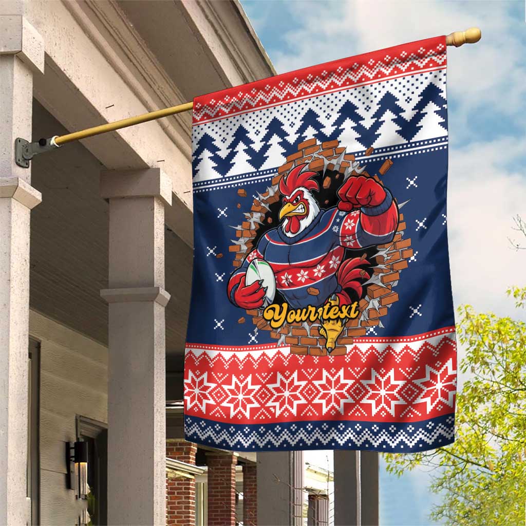 Roosters Xmas Glory Personalised Garden Flag Christmas Rugby League Spirit - Aussie Hoodie