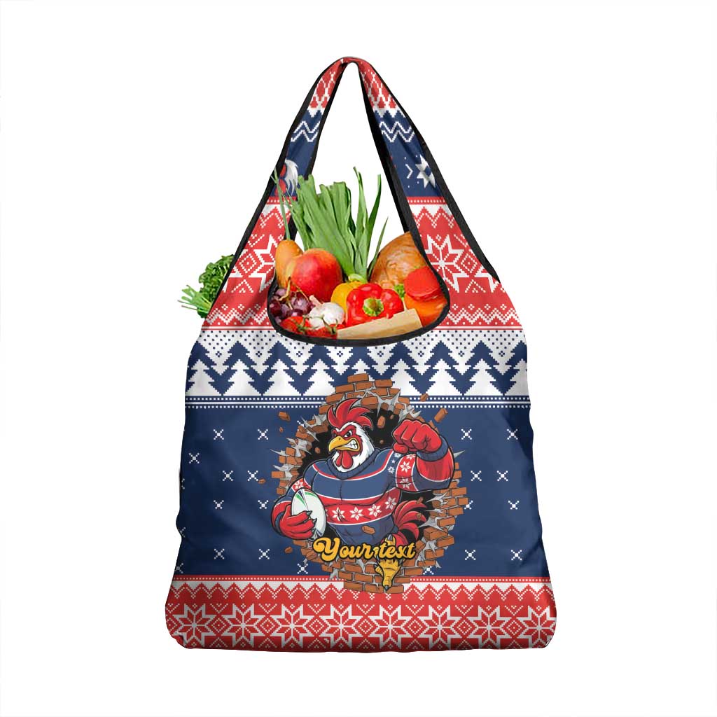 Roosters Xmas Glory Personalised Grocery Bag Christmas Rugby League Spirit - Aussie Hoodie