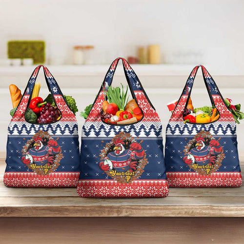 Roosters Xmas Glory Personalised Grocery Bag Christmas Rugby League Spirit - Aussie Hoodie