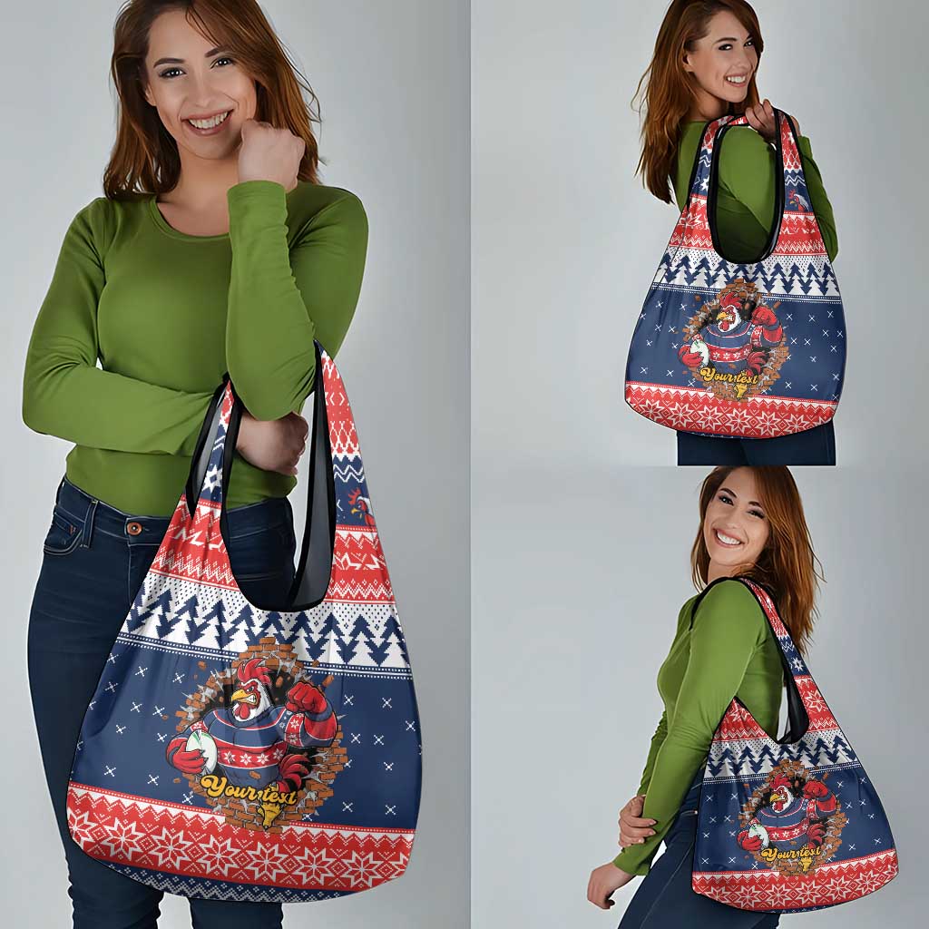Roosters Xmas Glory Personalised Grocery Bag Christmas Rugby League Spirit - Aussie Hoodie