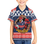 Roosters Xmas Glory Personalised Hawaiian Shirt Christmas Rugby League Spirit - Aussie Hoodie