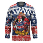 Roosters Xmas Glory Personalised Hockey Jersey Christmas Rugby League Spirit - Aussie Hoodie