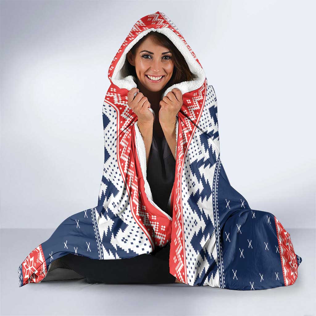 Roosters Xmas Glory Personalised Hooded Blanket Christmas Rugby League Spirit - Aussie Hoodie