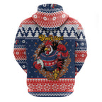 Roosters Xmas Glory Personalised Hoodie Christmas Rugby League Spirit - Aussie Hoodie
