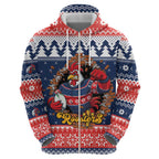 Roosters Xmas Glory Personalised Hoodie Christmas Rugby League Spirit - Aussie Hoodie
