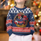 Roosters Xmas Glory Personalised Kid Ugly Christmas Sweater Christmas Rugby League Spirit - Aussie Hoodie