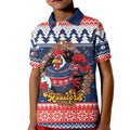 Roosters Xmas Glory Personalised Kid Polo Shirt Christmas Rugby League Spirit - Aussie Hoodie