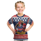 Roosters Xmas Glory Personalised Kid T Shirt Christmas Rugby League Spirit - Aussie Hoodie