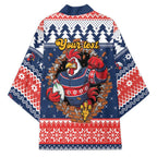 Roosters Xmas Glory Personalised Kimono Christmas Rugby League Spirit - Aussie Hoodie
