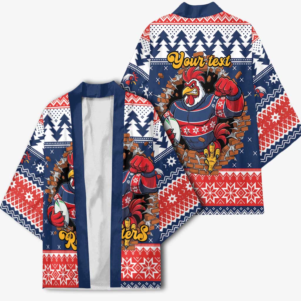 Roosters Xmas Glory Personalised Kimono Christmas Rugby League Spirit - Aussie Hoodie