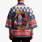 Roosters Xmas Glory Personalised Kimono Christmas Rugby League Spirit - Aussie Hoodie