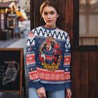 Roosters Xmas Glory Personalised Ugly Christmas Sweater Christmas Rugby League Spirit - Aussie Hoodie