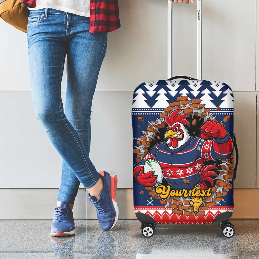 Roosters Xmas Glory Personalised Luggage Cover Christmas Rugby League Spirit - Aussie Hoodie