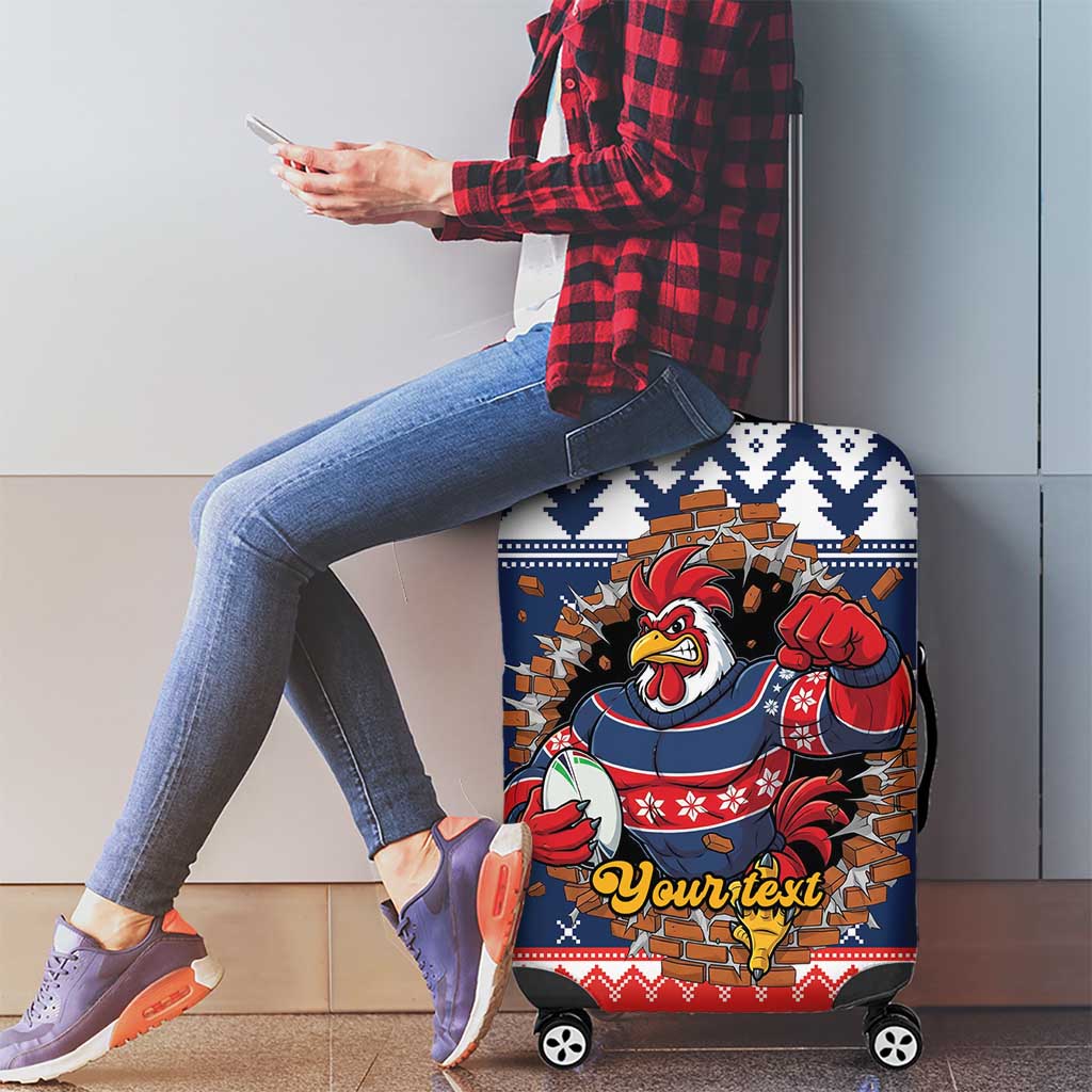 Roosters Xmas Glory Personalised Luggage Cover Christmas Rugby League Spirit - Aussie Hoodie