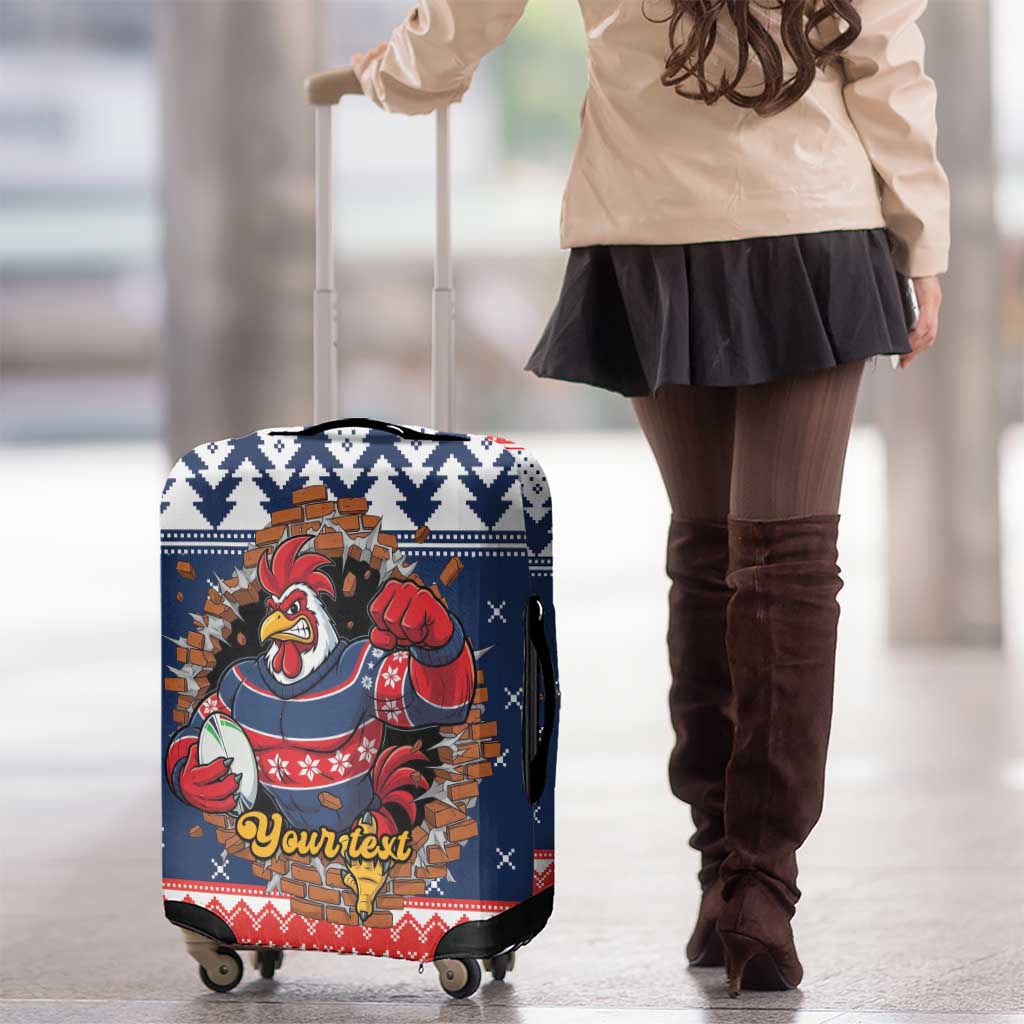 Roosters Xmas Glory Personalised Luggage Cover Christmas Rugby League Spirit - Aussie Hoodie
