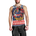 Roosters Xmas Glory Personalised Men Tank Top Christmas Rugby League Spirit - Aussie Hoodie