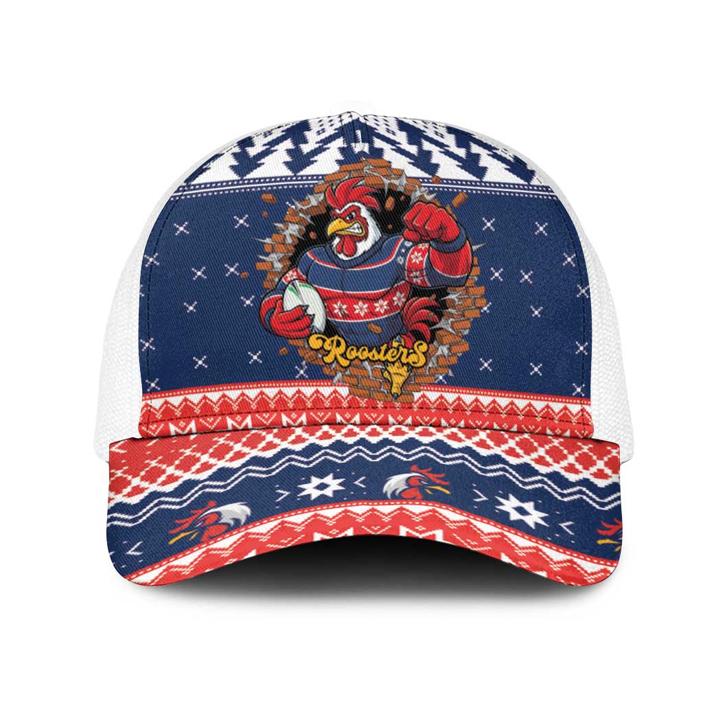 Roosters Xmas Glory Mesh Trucker Cap Christmas Rugby League Spirit - Aussie Hoodie
