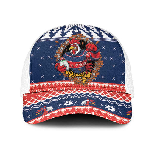 Roosters Xmas Glory Mesh Trucker Cap Christmas Rugby League Spirit - Aussie Hoodie