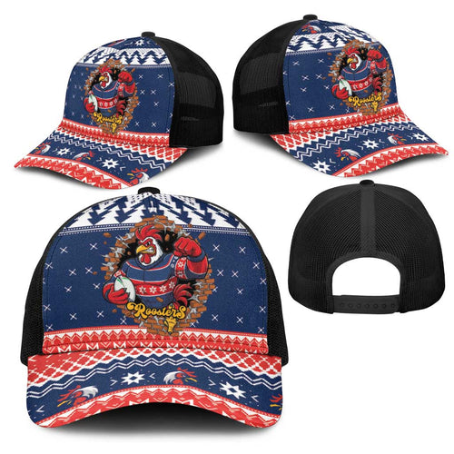 Roosters Xmas Glory Mesh Trucker Cap Christmas Rugby League Spirit - Aussie Hoodie