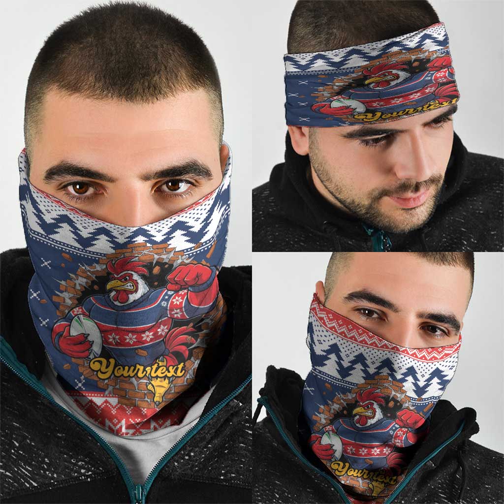 Roosters Xmas Glory Personalised Neck Gaiter Christmas Rugby League Spirit - Aussie Hoodie